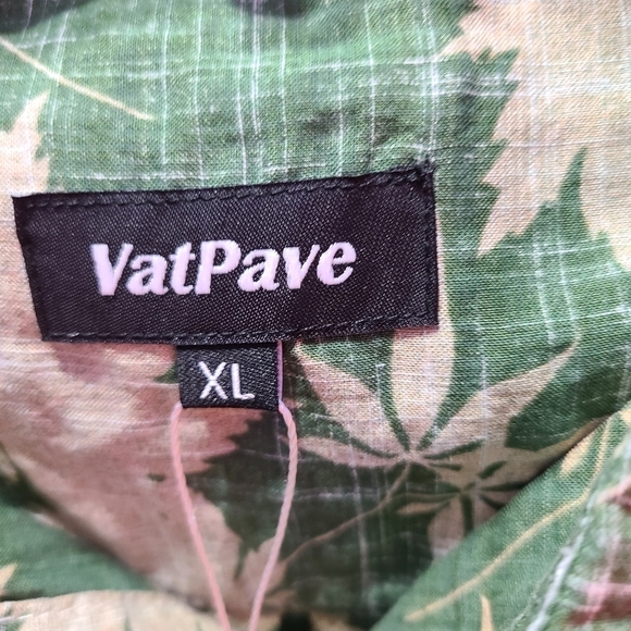 NWT Men's Vatpave Hawaiian Shirt Short Sleeve Button Up size XL - Picture 3 of 3
